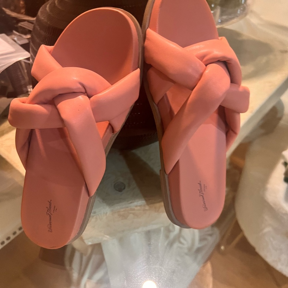 Coral Knot Detail Slide Sandals for Summer